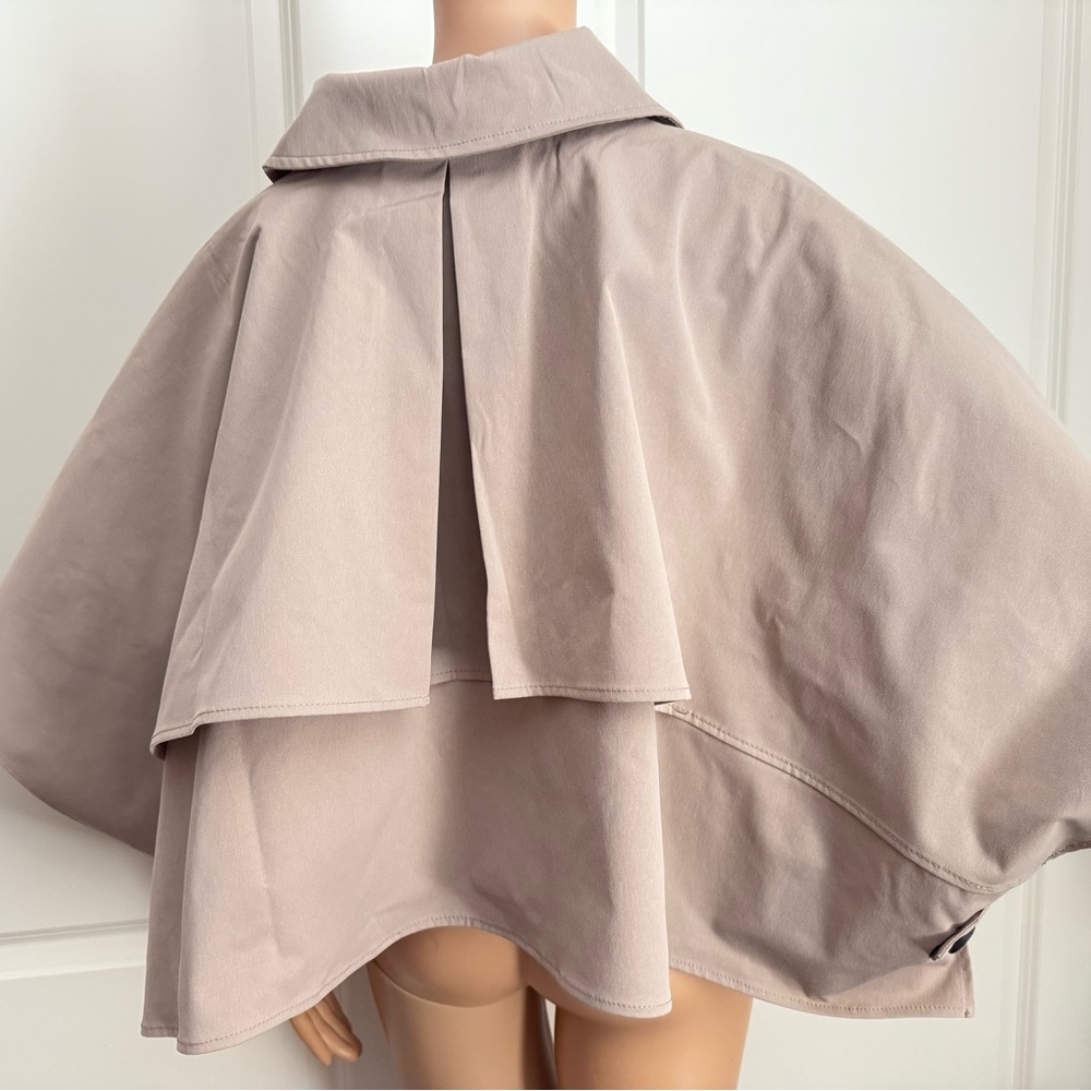 New House of Harlow Cape Style Cropped Trench Jacket - Picture 13 of 14